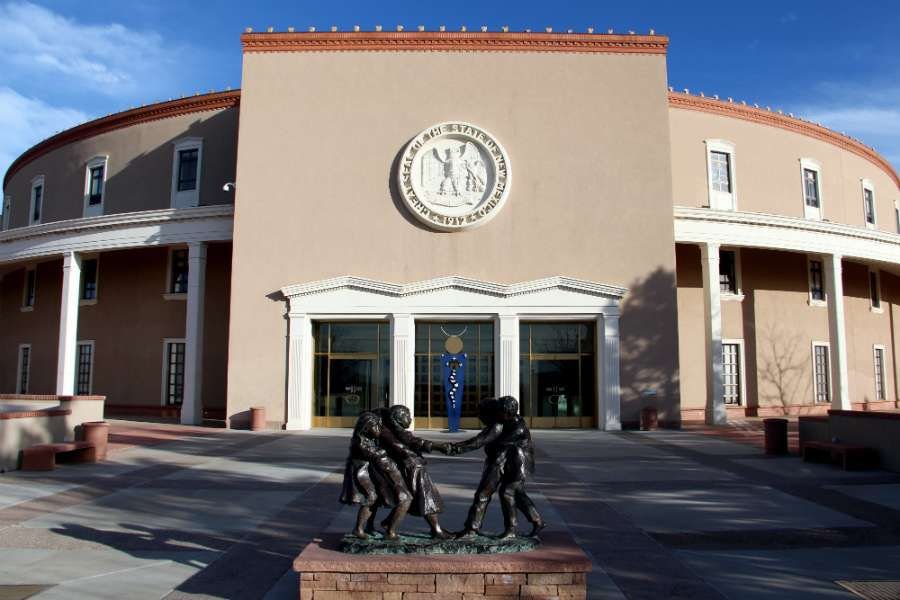 The New Mexico state capitol. Credit: cmh2315fl via Flickr (CC BY-NC 2.0).