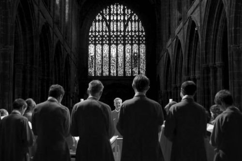 Boys choir. Credit: Brian Smithson via Flickr (CC BY 2.0) filter added.