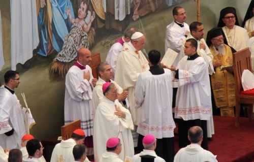 Pope Francis celebrates Mass in Manger Square