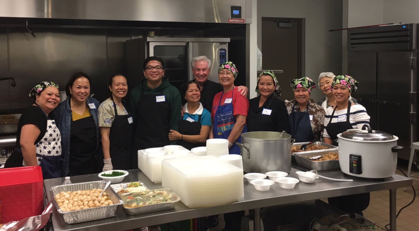 Volunteers feed the homeless at Holy Name of Mary Church in San Dimas. PHOTO COURTESY OF HOLY NAME OF MARY