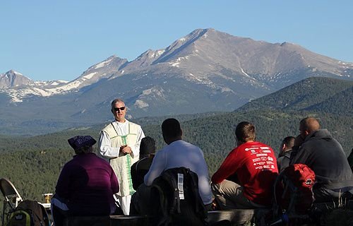 Camp Wojtyla counselors listen to a homily during their summer training. Credit: Ted Mast/CNA.