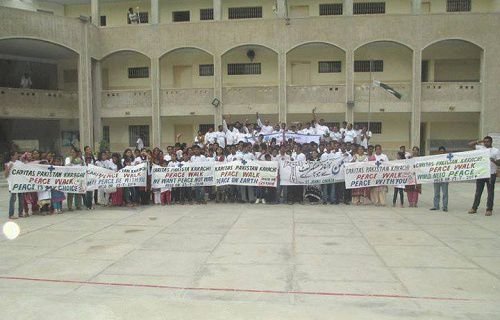 Peace walk in Karachi. Credit: Pakistan Catholics.
