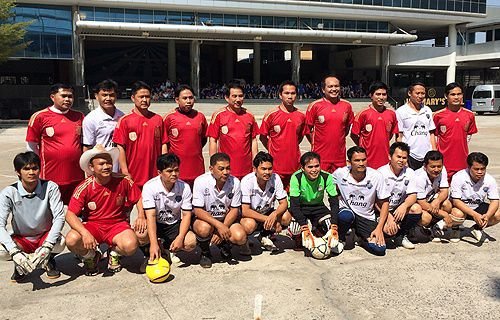 The Nakhon Ratchasima diocese's clergy futsal team