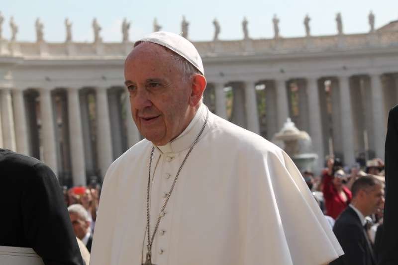 Pope Francis during his May 10