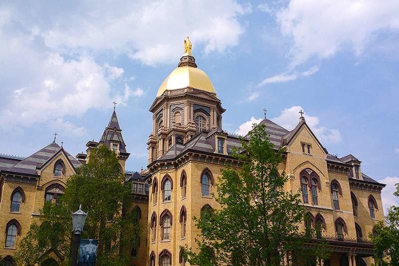 Golden Dome at the University of Notre Dame. Credit: Matthew Rice CC 4.0