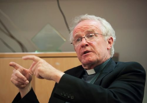 September 2013 press conference with Bishop Kieran Conry. Credit: Catholic Church of England via Flickr (CC BY-NC-SA 2.0).