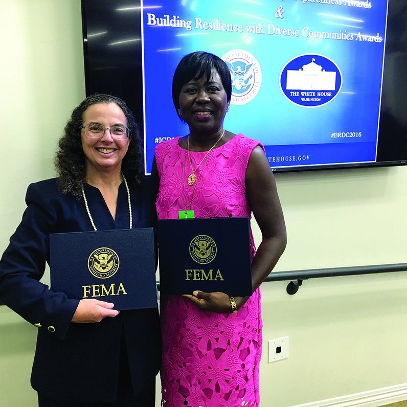 Eileen O’Brien (left)