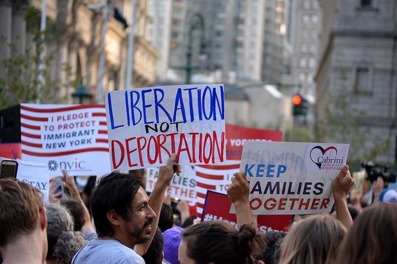 Protestors against President Trump's decision to repeal the Deferred Action for Childhood Arrivals policy. Credit: Christopher Penler/Shutterstock.