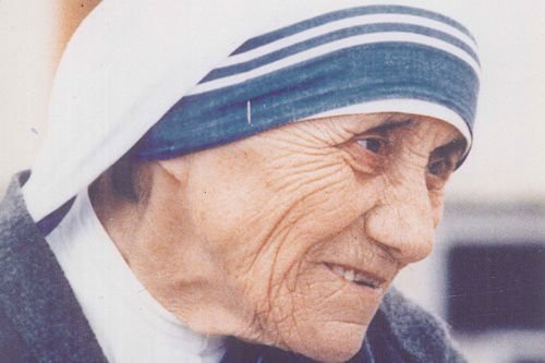 Mother Teresa. Courtesy of Father Woody and Regis University.
