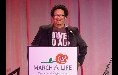Ryan Bomberger addressing the March for Life Youth Rally