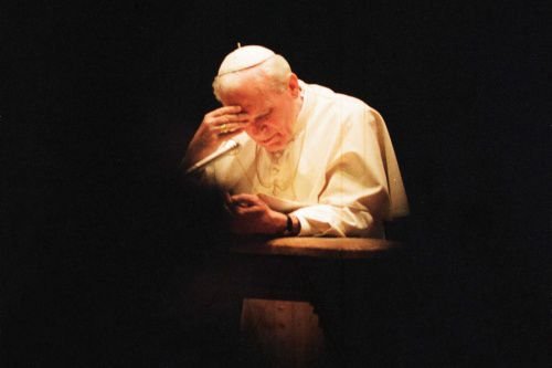 St. John Paul II in prayer