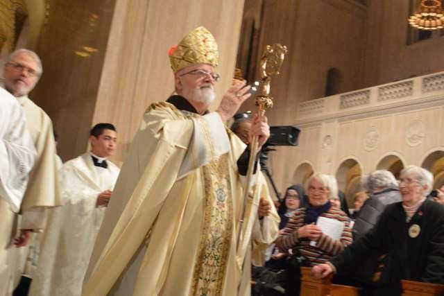 Cardinal Sean O'Malley at the Basilica of the National Shrine of the Immaculate Conception. Jan. 22