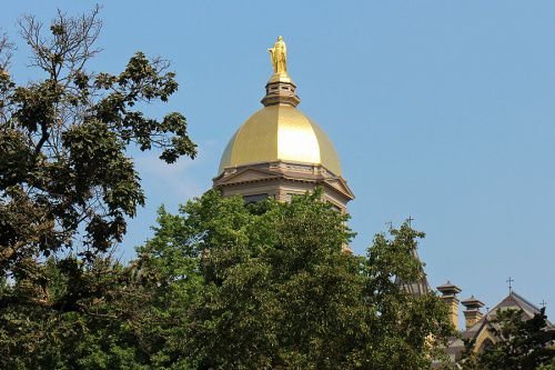 The University of Notre Dame's Golden Dome. Credit: Matthew D Britt via Flickr (CC BY-NC-SA 2.0).