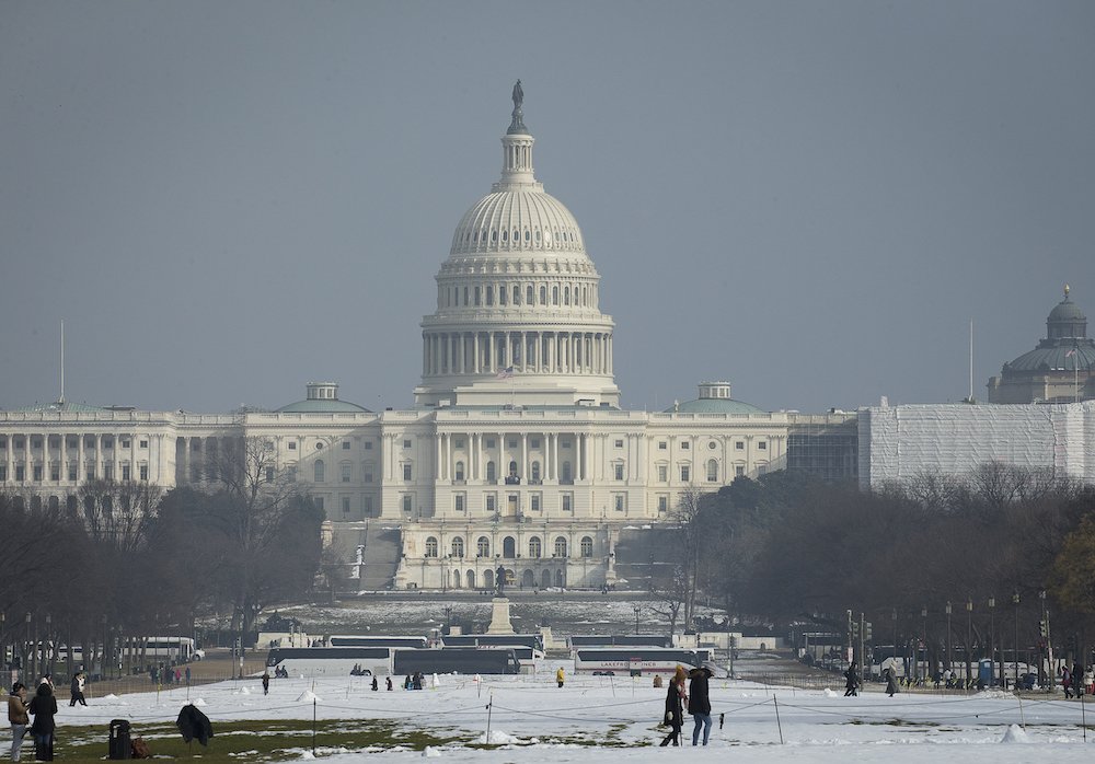 The U.S. Capitol is seen in Washington Jan. 18