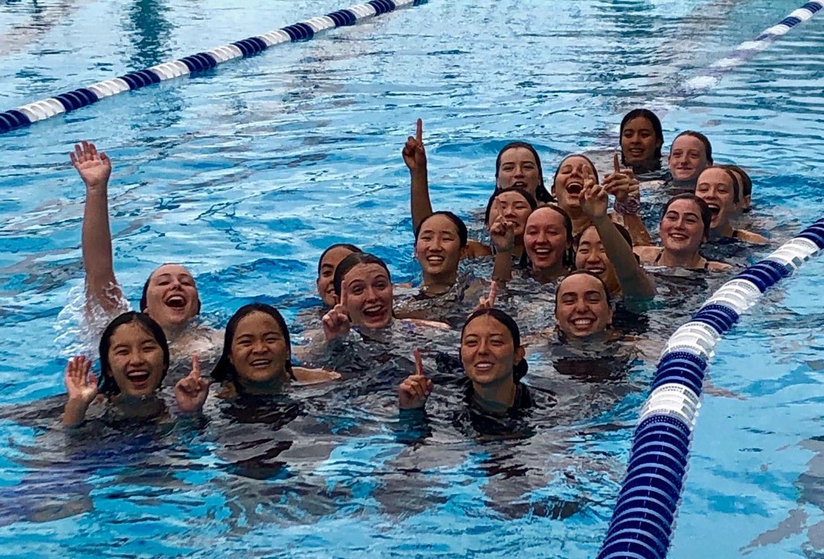 Immaculate Heart High School's swim team. (PHOTO COURTESY IHPANDAS TWITTER)
