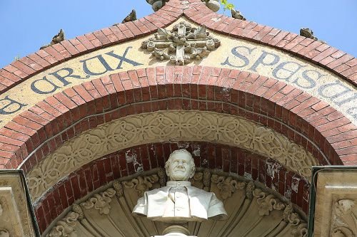 Above St. John Bosco's initial tomb at the Salesian Institute in Turin. Credit: Bohumil Petrik/CNA.