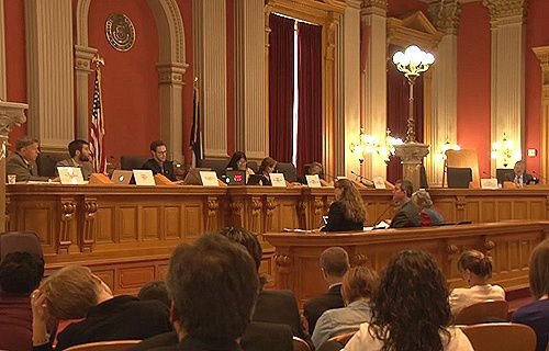 The Health and Human Services Committee hears testimony against Colorado Senate Bill 175