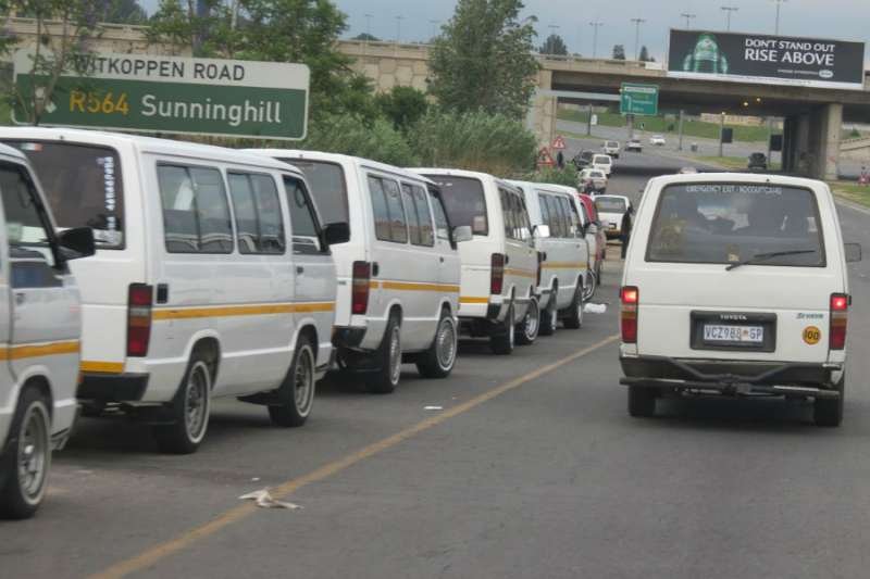 Taxis in Johannesburg. Credit: PapJeff via Flickr (CC BY-NC 2.0).