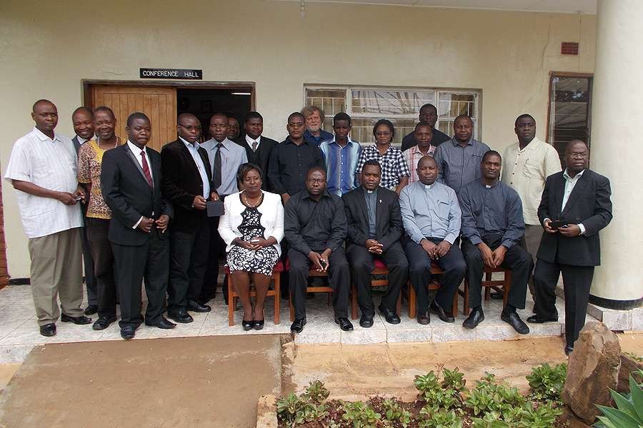 Catholic media representatives at a January 2015 workshop in Lilongwe