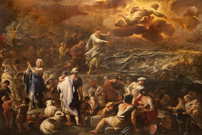 “Passaggio del Mar Rosso” by Luca Giordano. Santa Maria Maggiore