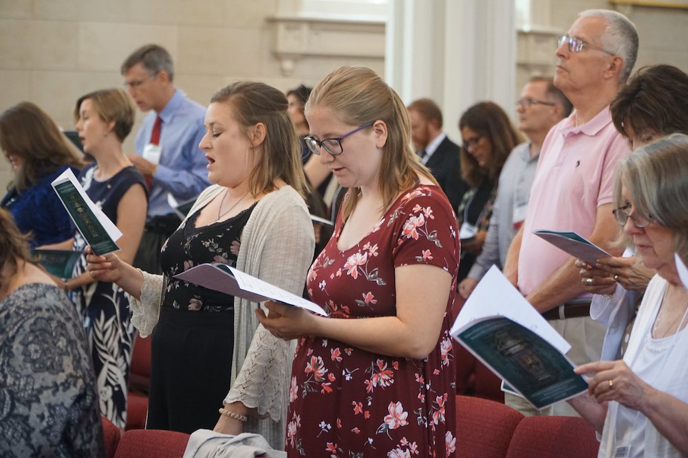 Participants of the Diocesan Pro-Life Leadership Conference attend Mass Aug. 5