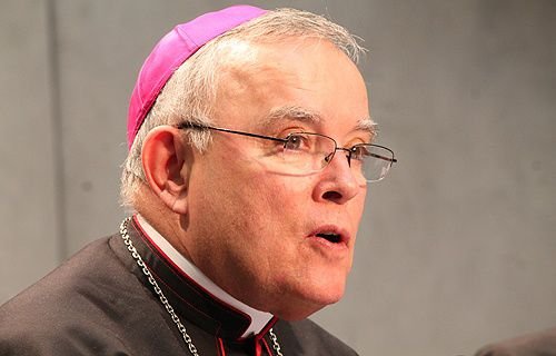 Archbishop Charles Chaput of Philadelphia speaking at the Vatican