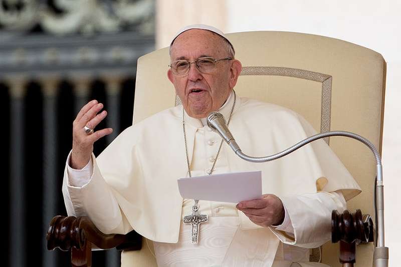 Pope Francis at the General Audience in St. Peter's Square