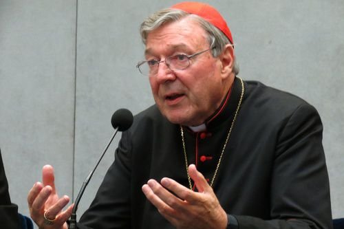 Cardinal George Pell at the Vatican Press Office