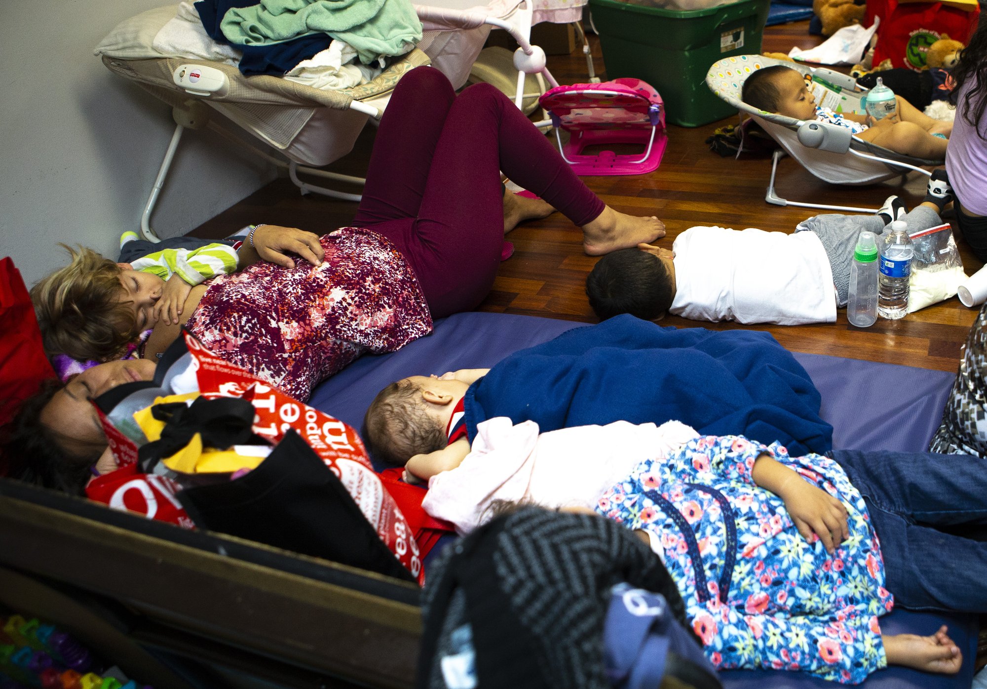 Exhausted immigrants