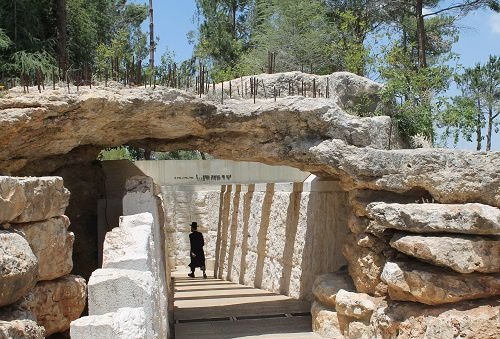Entrance the childrens section in Jerusalems Yad Vashem holocaust memorial on May 23