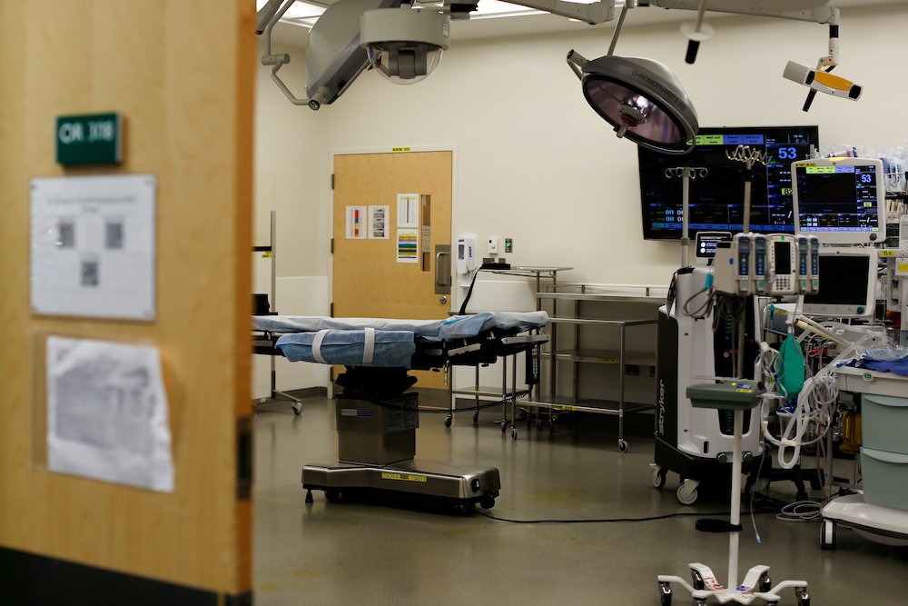 An operating room is seen at The Johns Hopkins Hospital in Baltimore