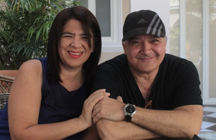 Peruvian journalists Paola Ugaz and Pedro Salinas. (Photo courtesy of Paola Ugaz via Crux)