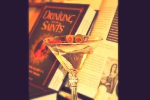Drinking with the Saints. Edited photo. Courtesy of Michael Foley.