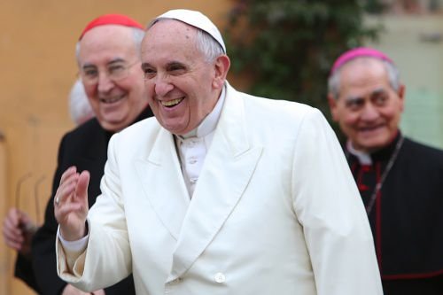 Pope Francis visits a Roman parish