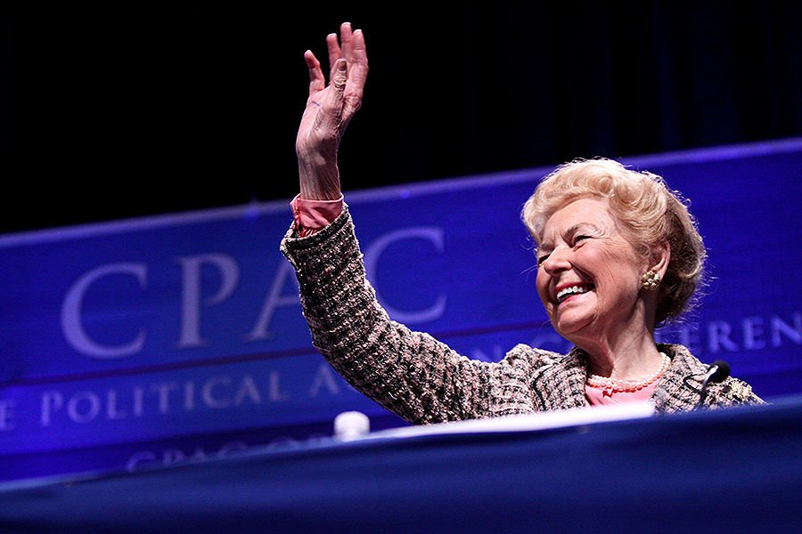 Phyllis Schlafly. Credit: Gage Skidmore via Flickr CC BY SA 2.0.