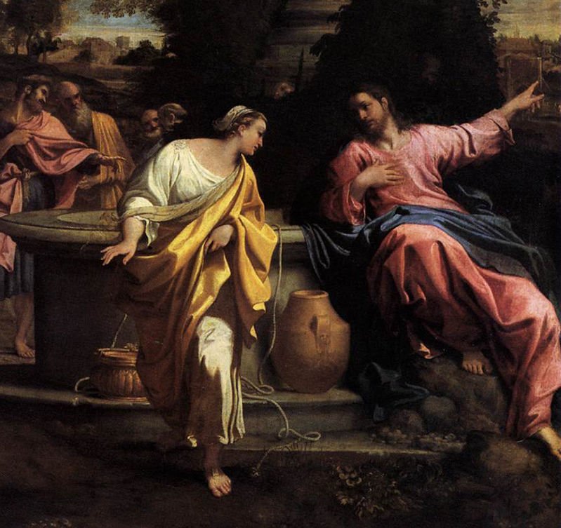 The Samaritan Woman at the Well by Annibale Carracci.