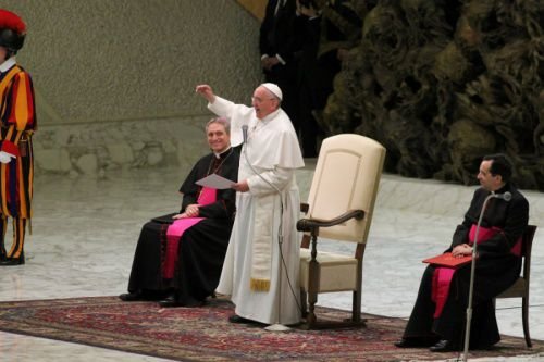 Pope Francis meets with members of the Italian diocese of Cassano all’Jonio Feb 21