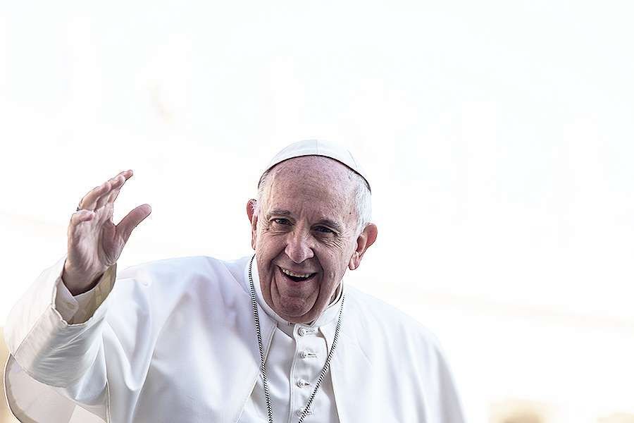 Pope Francis at the general audience in St. Peter's Square on March 15