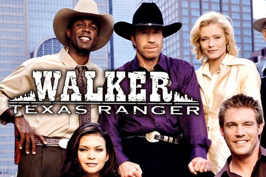 Clarence Gilyard (top left) as deputy James Trivette on 'Walker