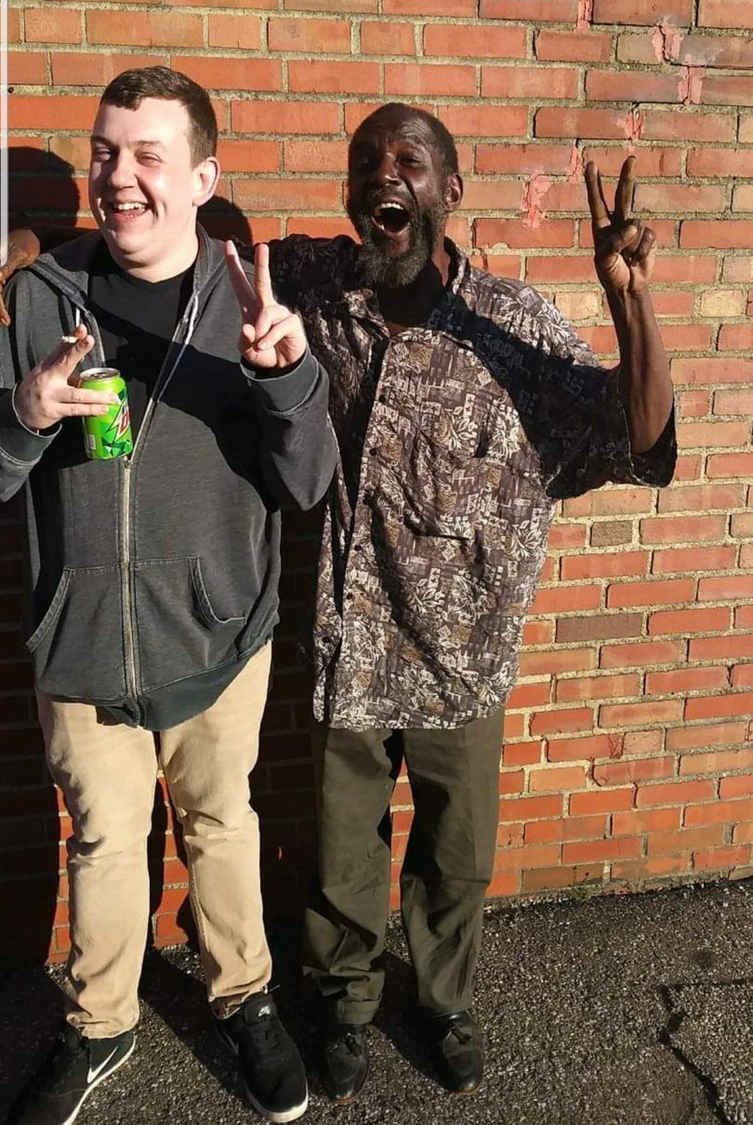 Nathan "Coop" Cooper (right). (COURTESY MSGR. RICHARD ANTALL)