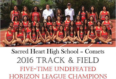 Sacred Heart of Jesus High School 2016 Track & Field Champions (courtesy photo)