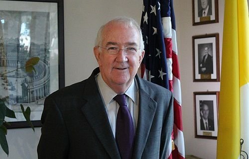 U.S. ambassador to the Holy See Kenneth F. Hackett speaks with CNA Oct. 25