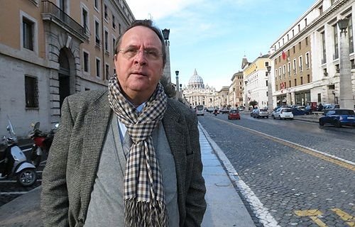 Paul Badde in Rome on Feb.12