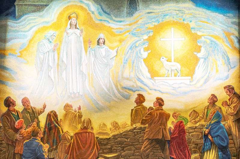 Mosaic of the apparition of Our Lady of Knock. Credit: Thoom/Shutterstock.