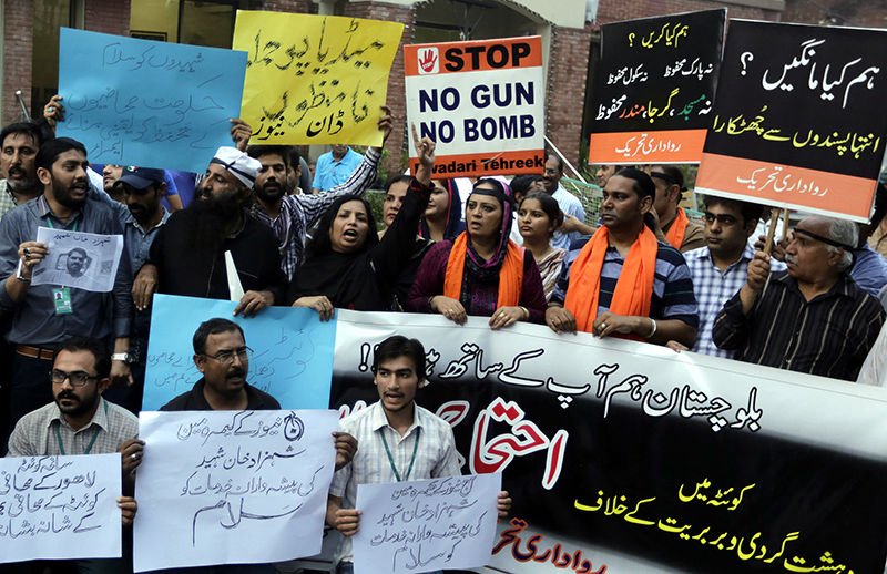 Pakistani journalists in Lahore
