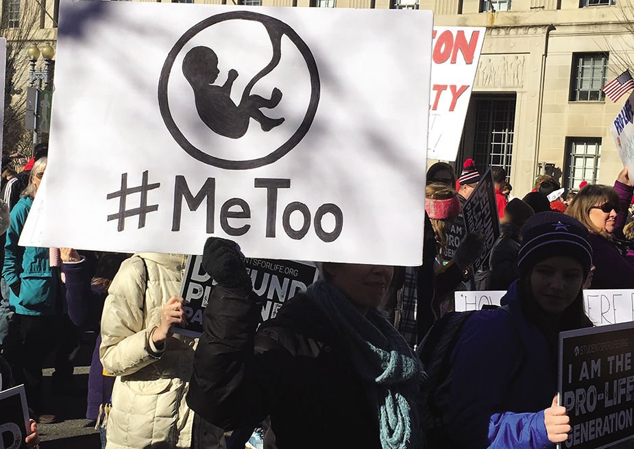 Pro-life marchers at the 2018 March for Life in Washington D.C. (Barbara Golder/Angelus News)