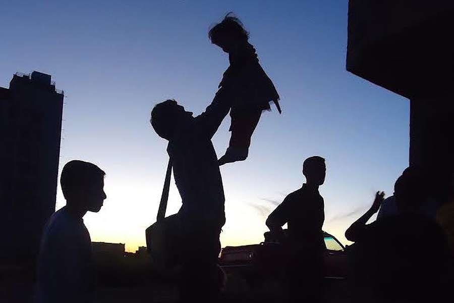Refugee families at the Jerzy Popielusko clinic in Dohuk