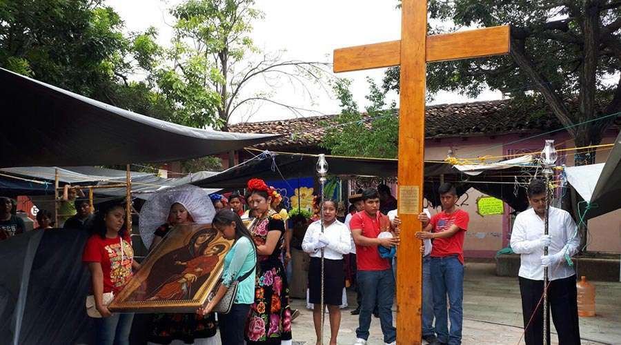 World Youth Day cross icon of Mary in Oaxaca (Credit: DEMPAJ)