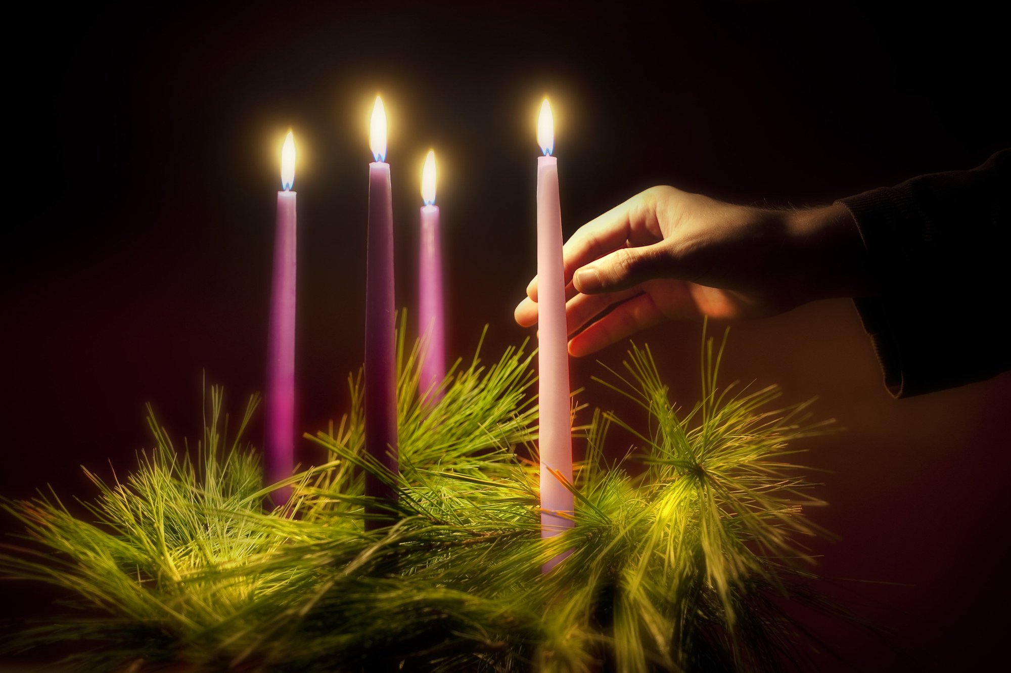 The Advent wreath is a traditional symbol of the liturgical period. Father Ed Benioff describes Advent as “the time when the Church calibrates its readings and prayers … to generate expectation.” (CNS photo/Lisa A. Johnston