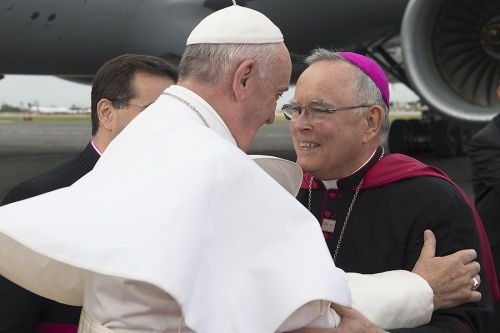 Pope Francis arrives in Philadelphia